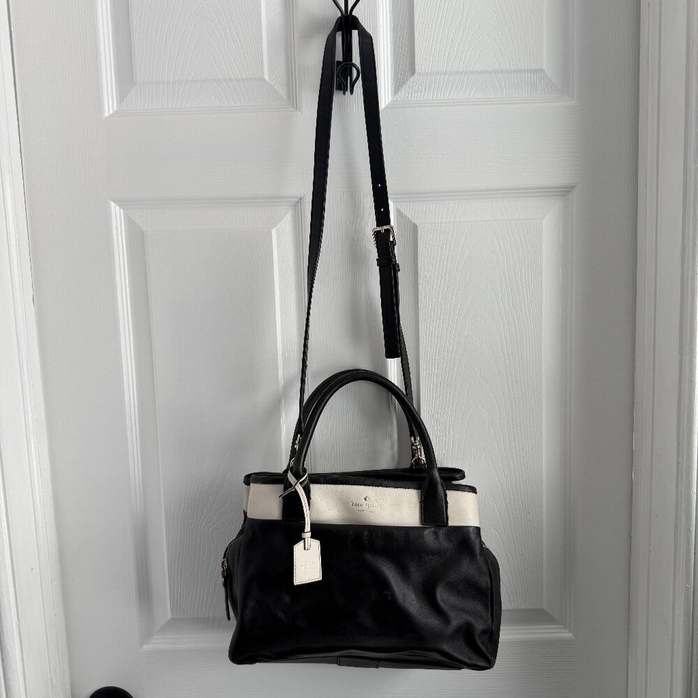 Kate Spade Black/White Leather Handbag